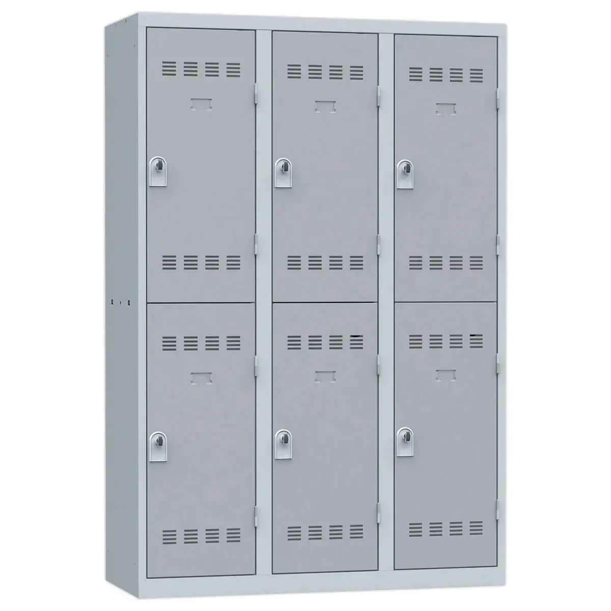 Vestiaire multicases - 3 colonnes de 2 cases - Gris - Vinco INDUSTRIES photo du produit