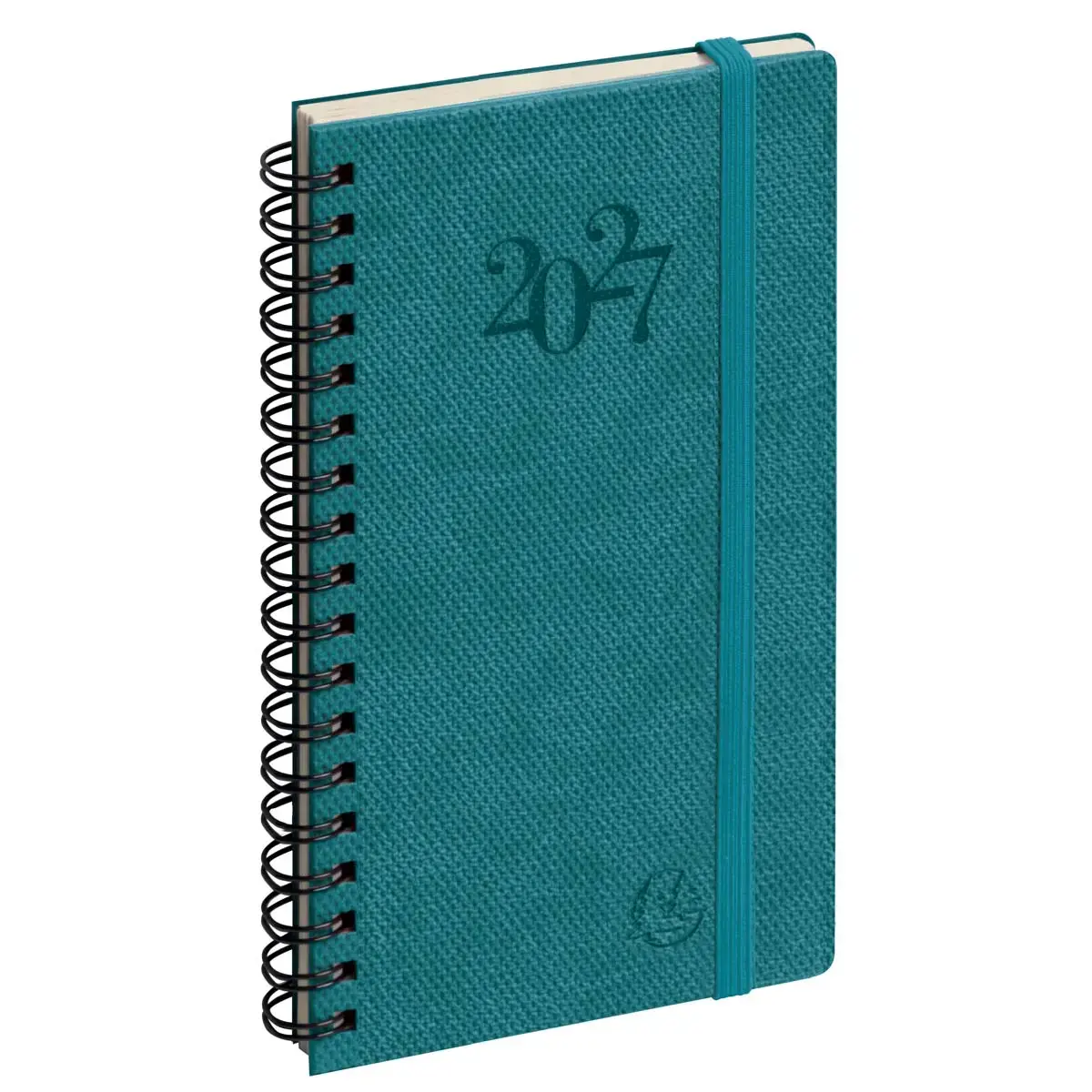 Agenda semainier Swan - 9 x 16cm - Bleu p&eacute;trole - Janv/D&eacute;c - EXACOMPTA photo du produit