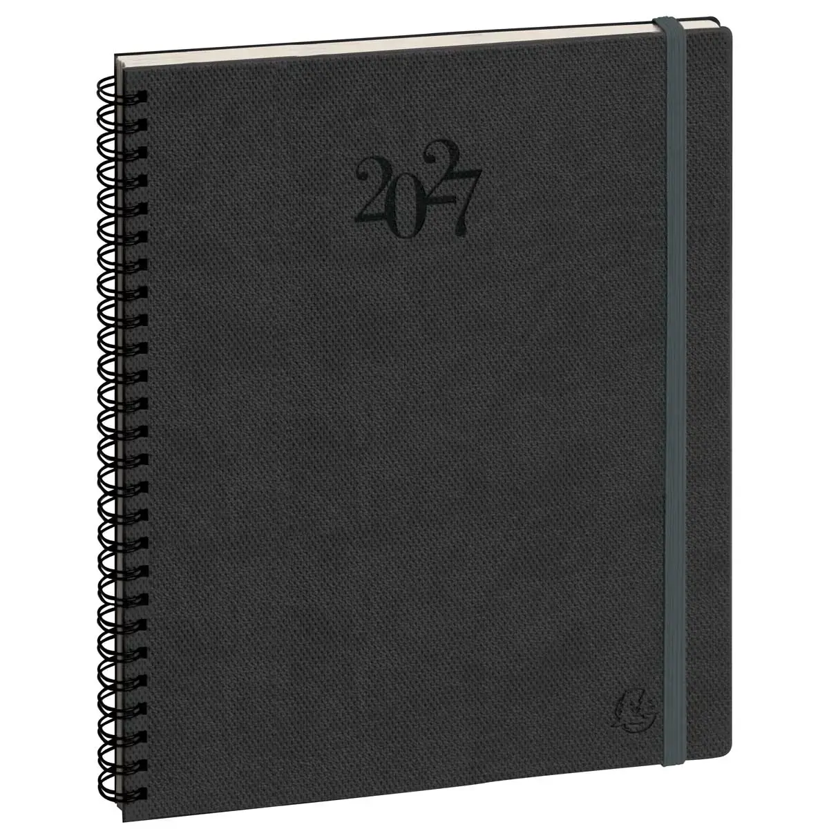 Agenda semainier  Swan - 18,5x 22,5 cm - Anthracite - Janvier &agrave; d&eacute;cembre - EXACOMPTA photo du produit