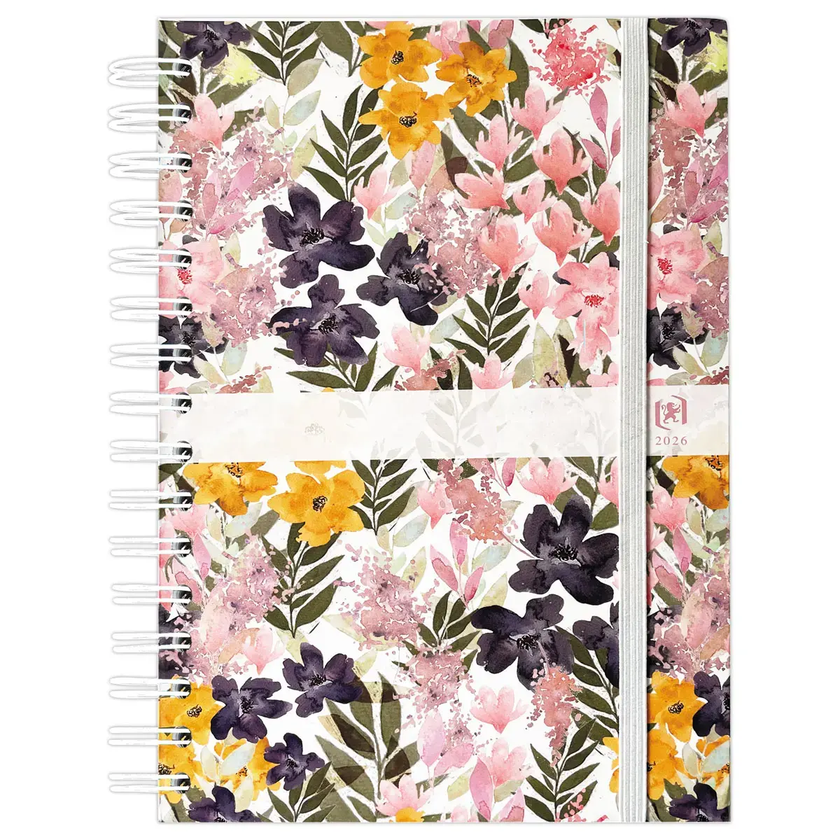 Agenda semainier Flowers - 15x21cm - Rose - Janvier à décembre - OXFORD photo du produit