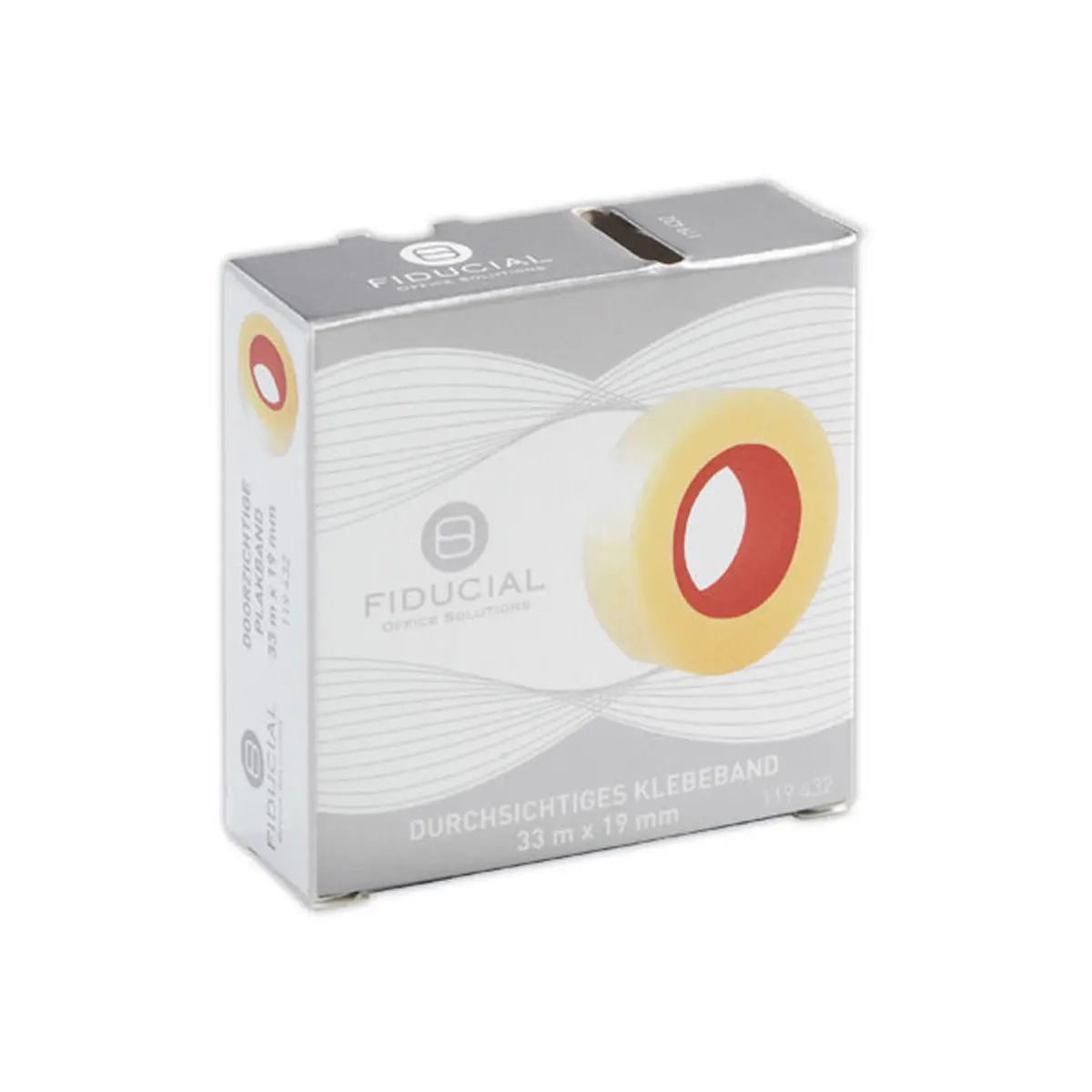 Ruban adh&eacute;sif transparent avec bo&icirc;te de d&eacute;coupe - Fiducial photo du produit