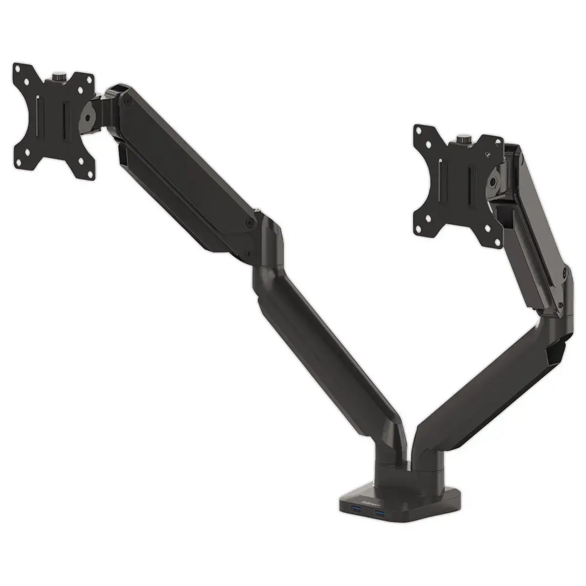 Bras porte-&eacute;crans double Platinum Series - Noir - FELLOWES photo du produit