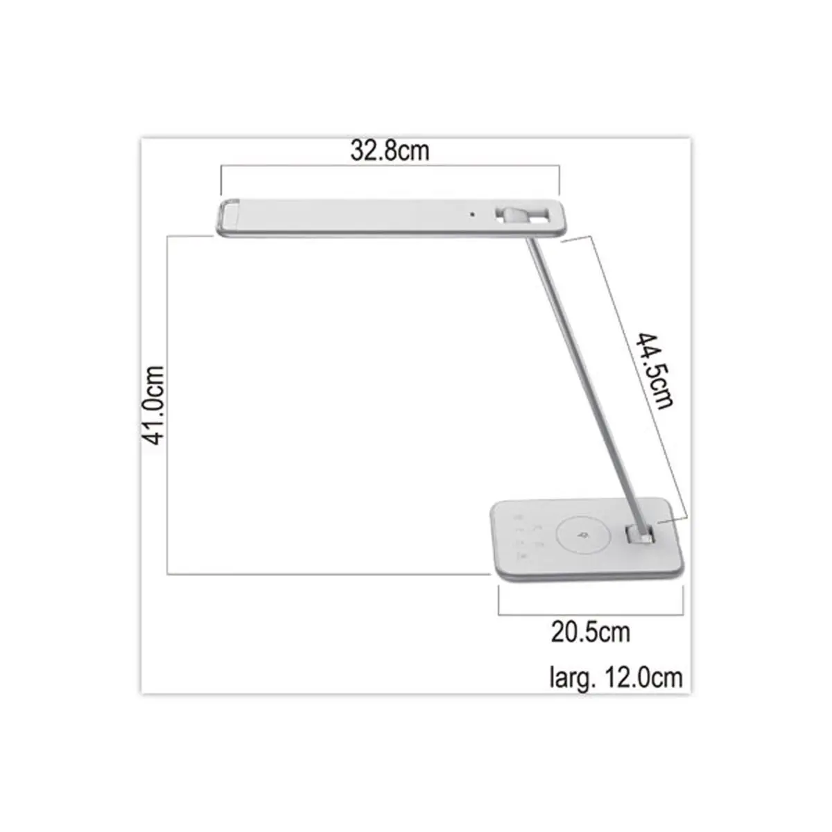 Lampe de bureau JAZZ - Gris métal - UNILUX photo du produit