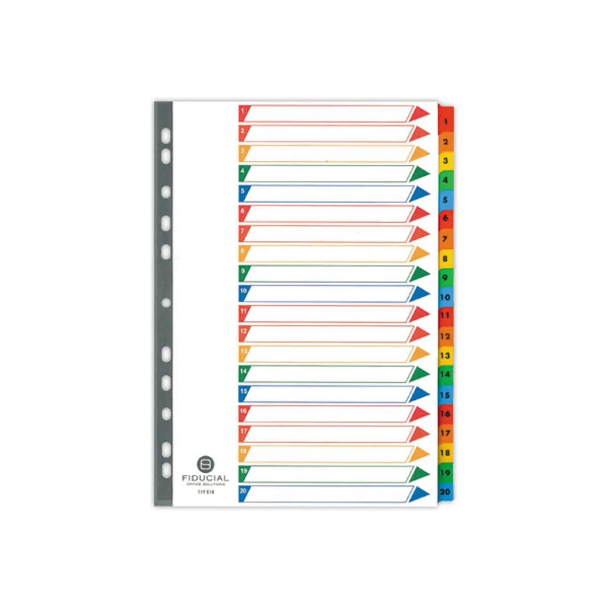 Jeu d'intercalaires num&eacute;riques format A4 - 20 onglets  - Fiducial photo du produit