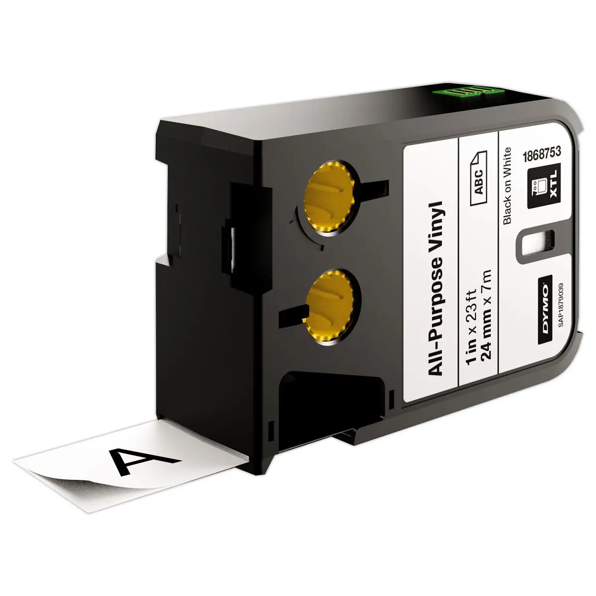 Ruban pour titreuse DYMO XTL 24mm Noir/Blanc photo du produit