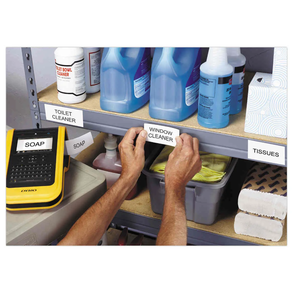 Ruban pour titreuse DYMO XTL 54mm Noir/Blanc photo du produit