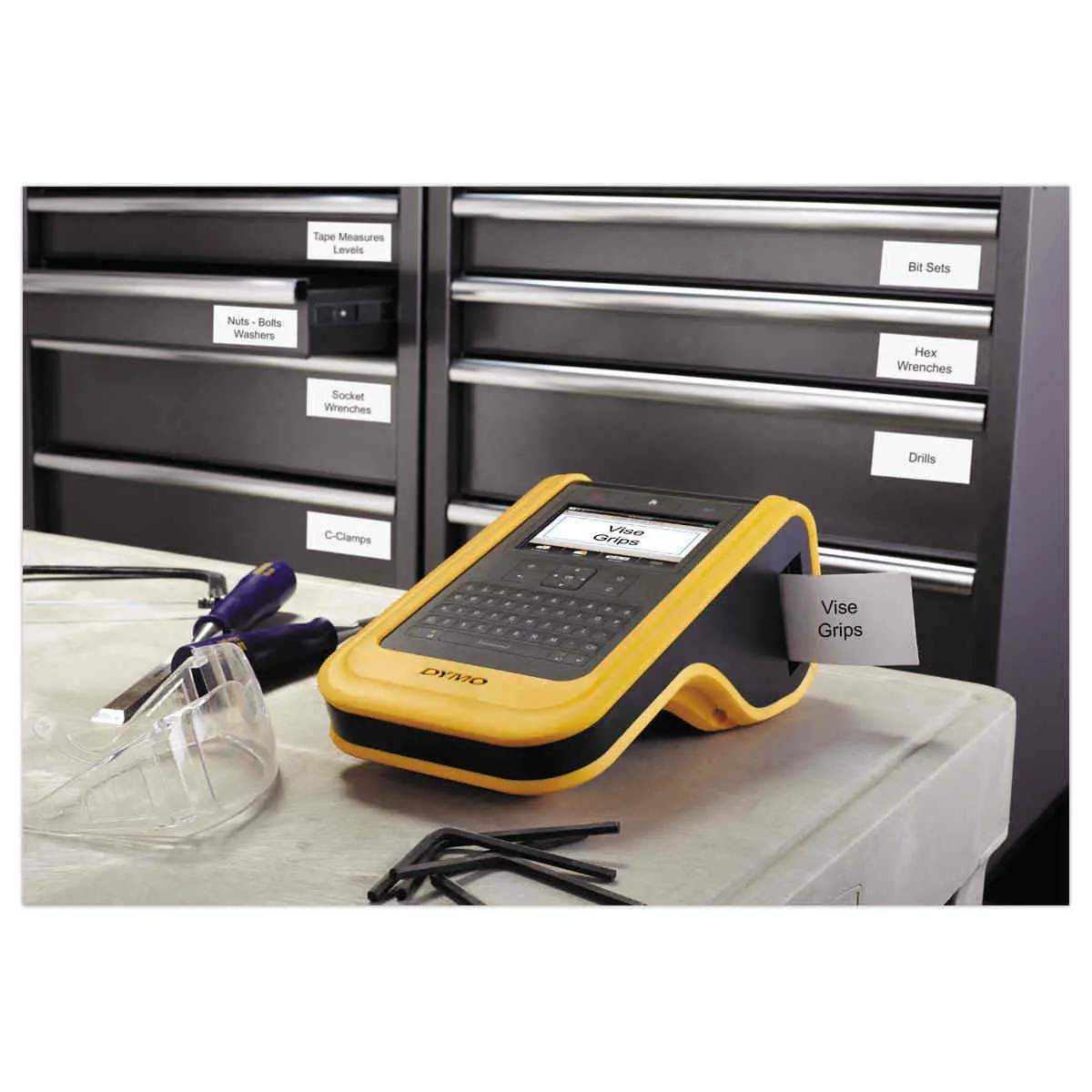 Ruban pour titreuse DYMO XTL 54mm Noir/Blanc photo du produit