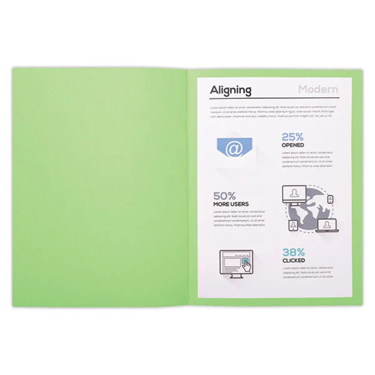 100 Chemises de rangement Forever 170 - Vert - Exacompta photo du produit