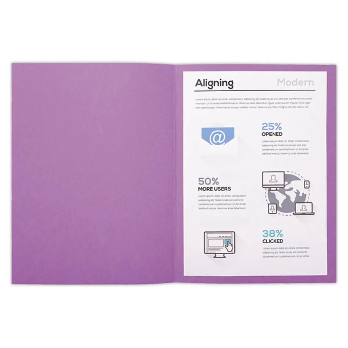 100 Chemises de rangement Forever 170 - Violet - Exacompta photo du produit