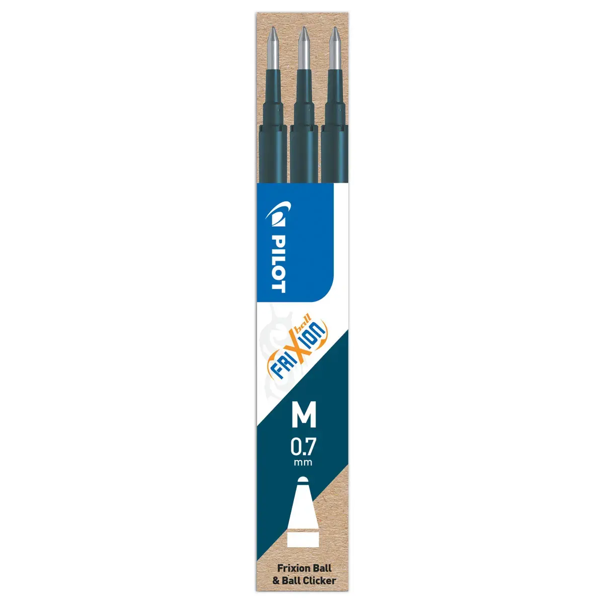 Mines Effaçables Bleues - Lot De 20 Recharges Pour Stylo Gel - Pointe 0,7 Mm - Idéal école, Bureau, Cadeau