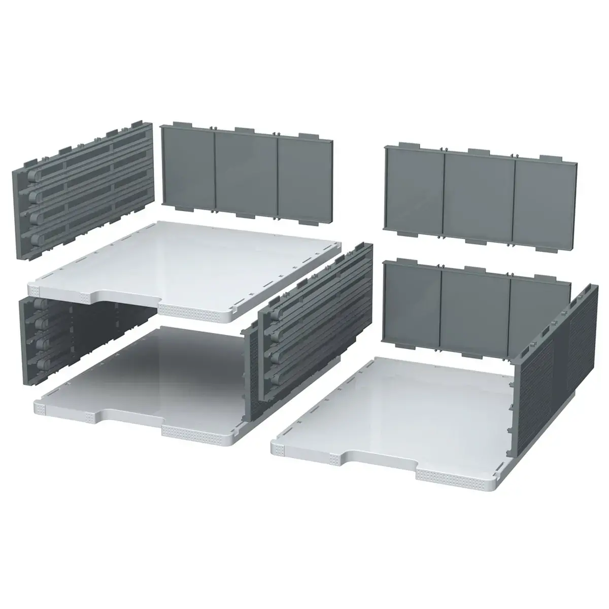 6 Modules pour monter 12 cases sur 2, 3 ou 4 colonnes. photo du produit