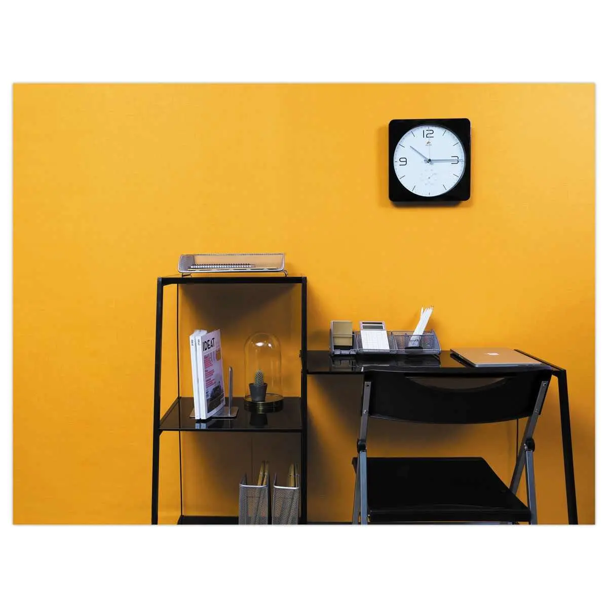 Corbeille à courrier - métal gris - ALBA photo du produit