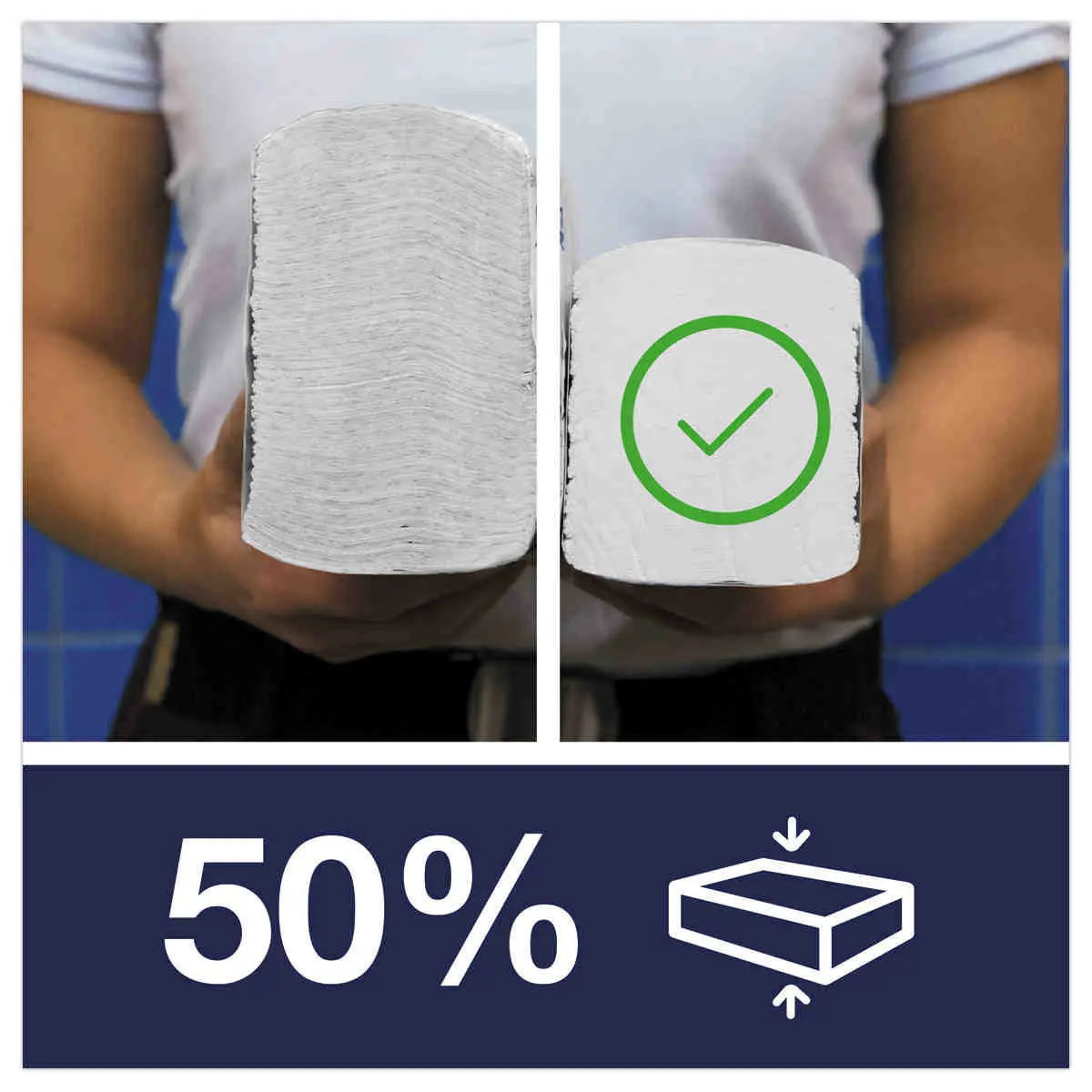 12 Essuie-mains continus H5 - Blanc - TORK photo du produit