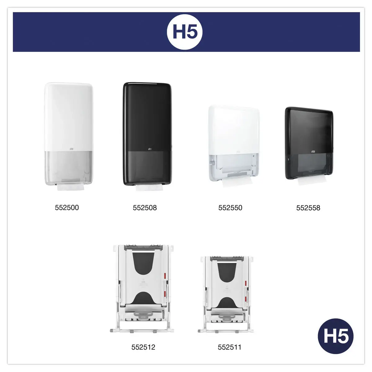 12 Essuie-mains continus H5 - Blanc - TORK photo du produit