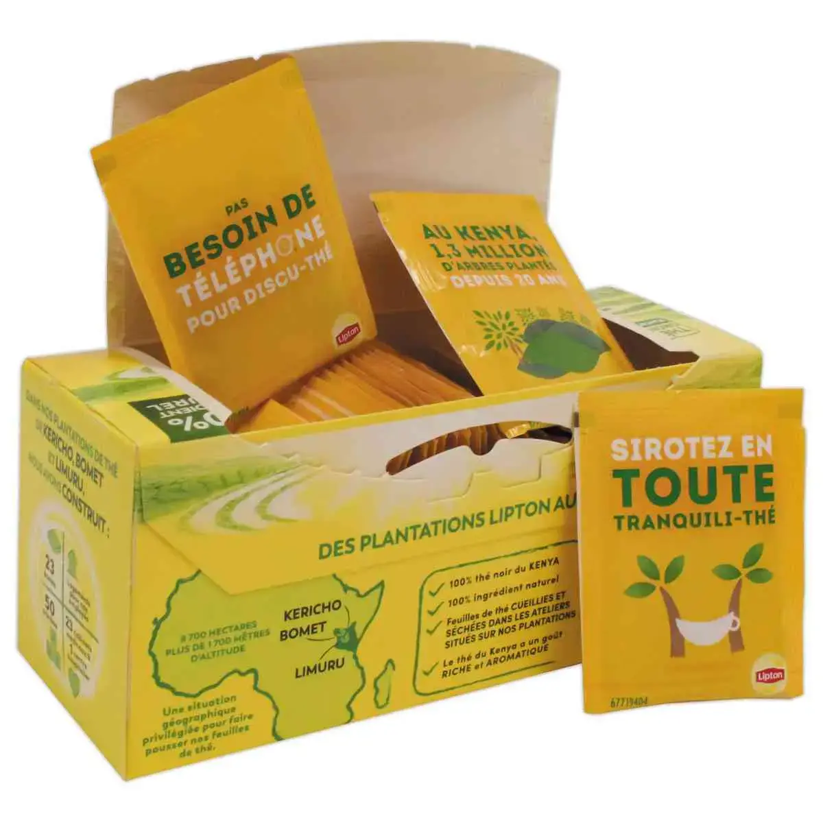 30 Sachets de th&eacute; LIPTON Yellow photo du produit