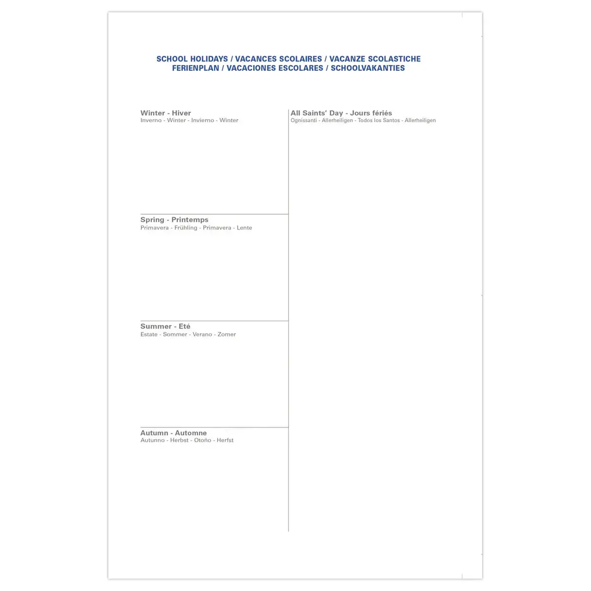 Agenda semainier  Equology - 16x24 cm - Bleu - Janvier &agrave; d&eacute;cembre - QUO VADIS photo du produit