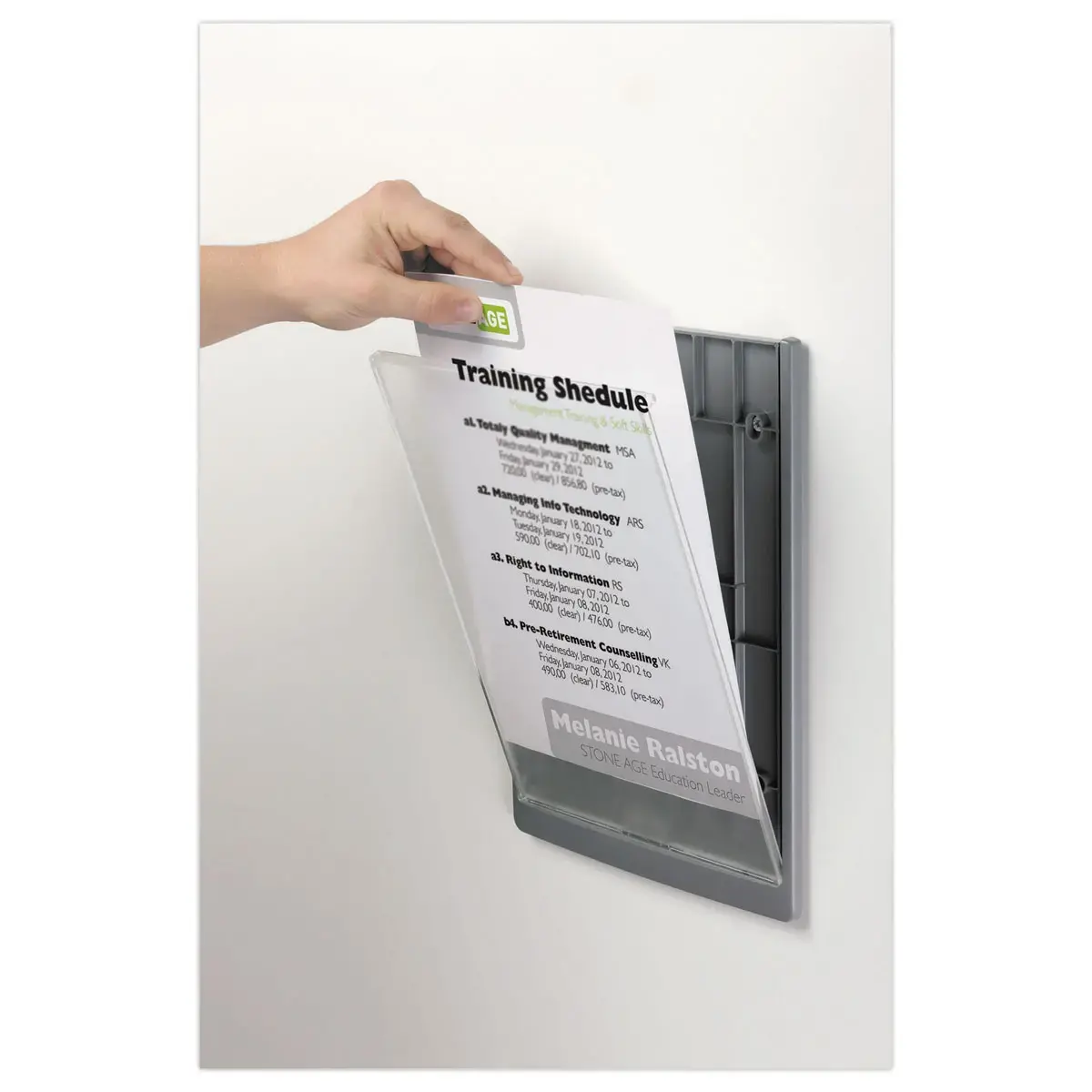 Plaque de porte Click Sign - A4 - Durable photo du produit