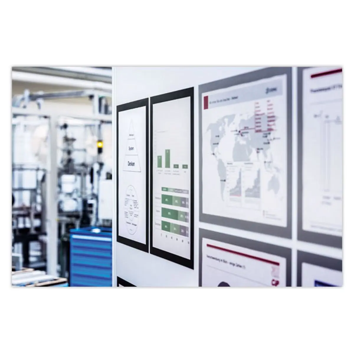 5 Pochettes magn&eacute;tiques de signalisation Duraframe - Noir - A3 - DURABLE photo du produit