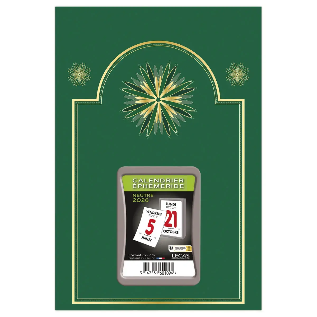 Calendrier journalier à effeuiller - 17 x 25 cm - Coloris assortis - Janvier à décembre photo du produit