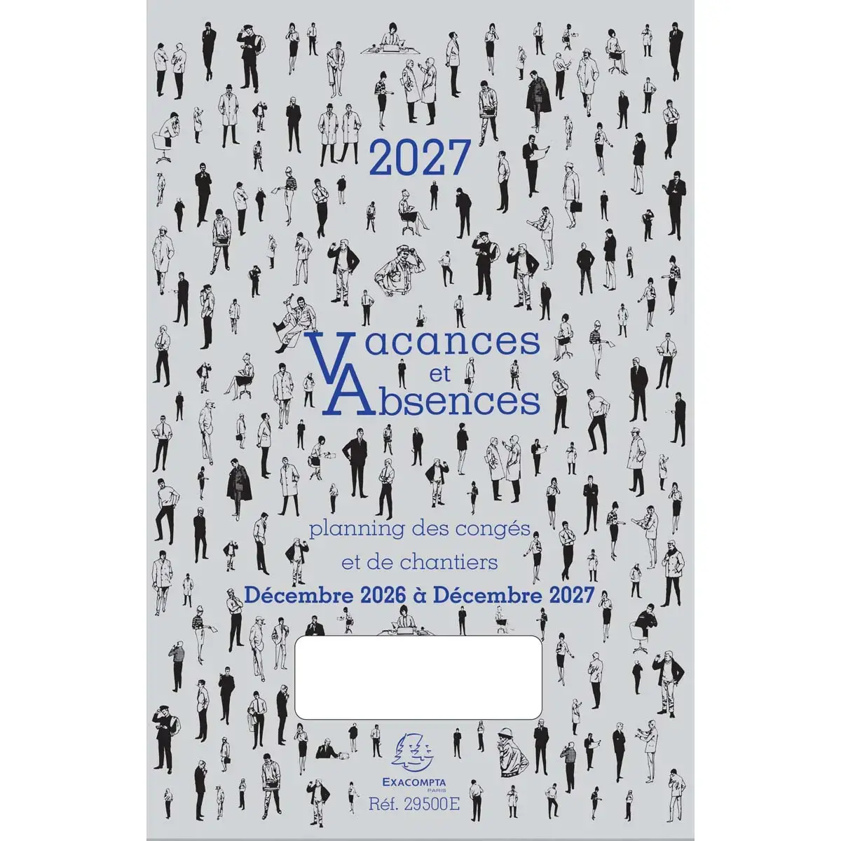Planning annuel absences vacances - Janv à Déc- 20x29,7 cm - Janvier à décembre - EXACOMPTA photo du produit