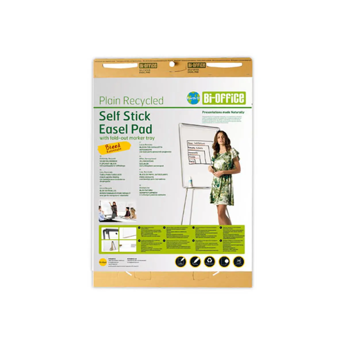 2 Blocs de feuilles adhésives repositionnables - Bi-Office photo du produit