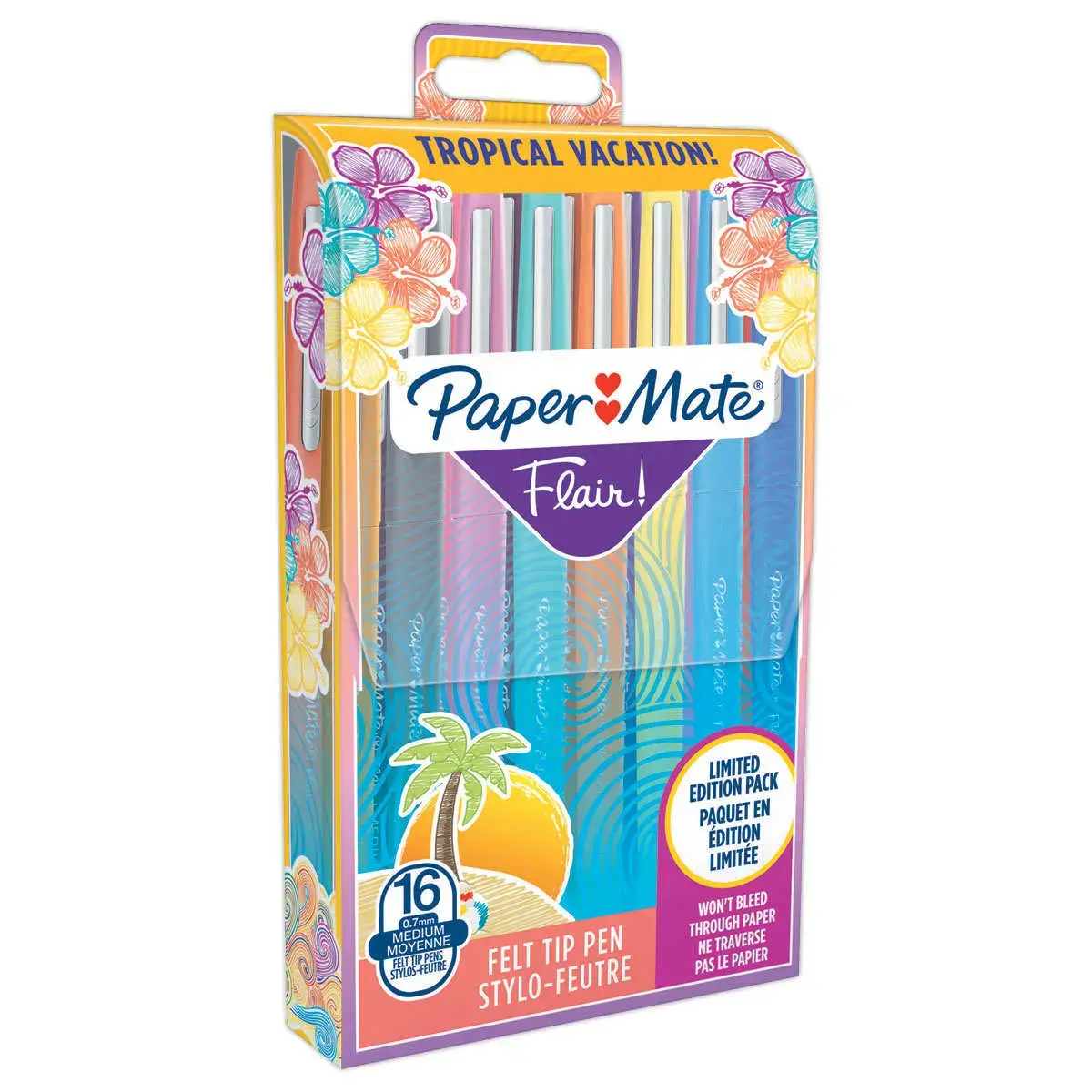 16 Feutres Flair Tropical - Ecriture moyenne - Papermate photo du produit