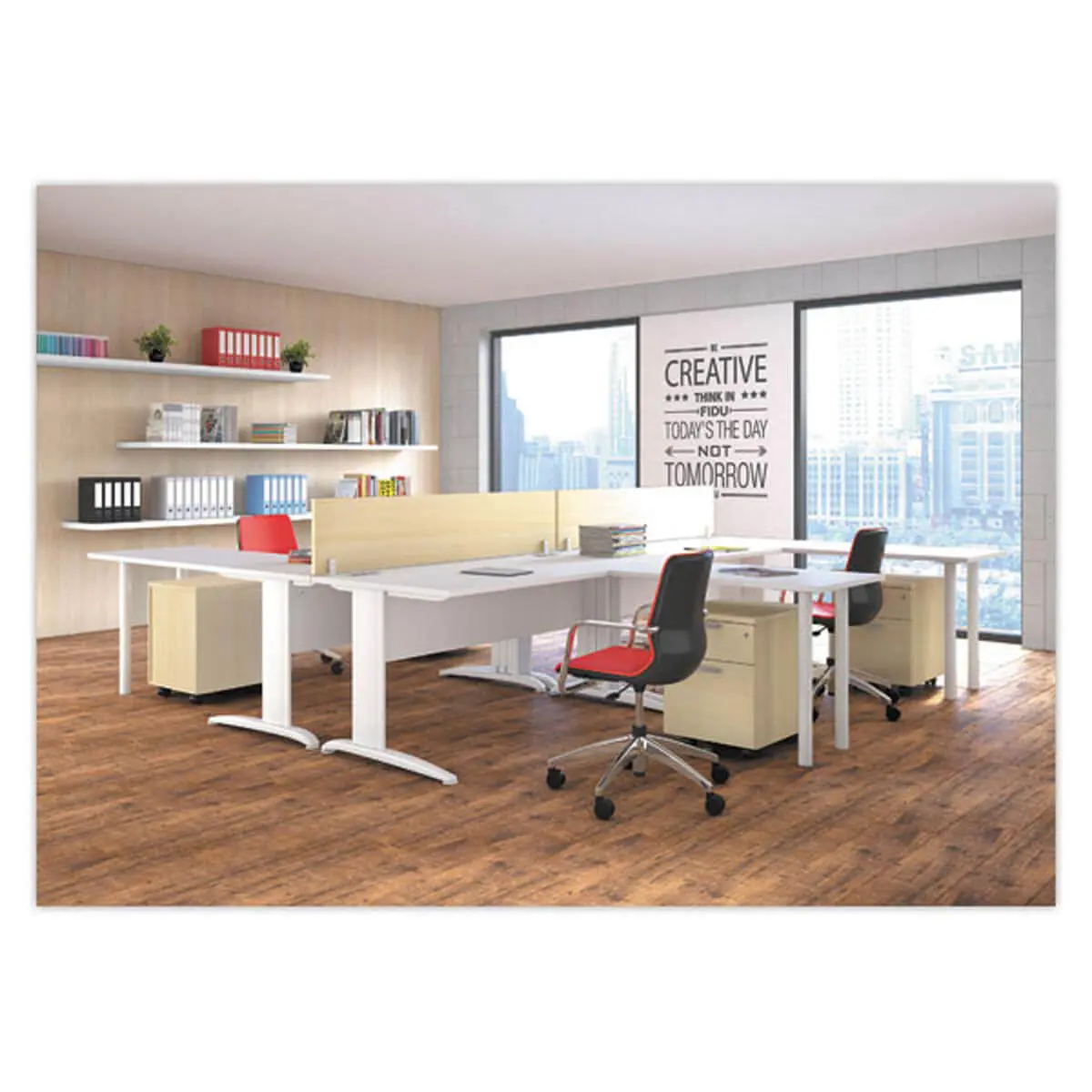 Bureau BUENOS AIRES - Blanc - 120x80 cm photo du produit