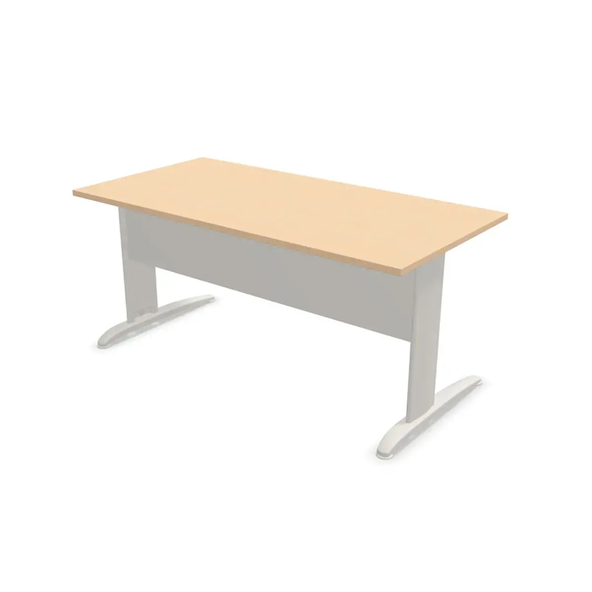 Bureau Buenos Aires - 160 x 80 cm - Hêtre et pieds aluminium - Fiducial photo du produit