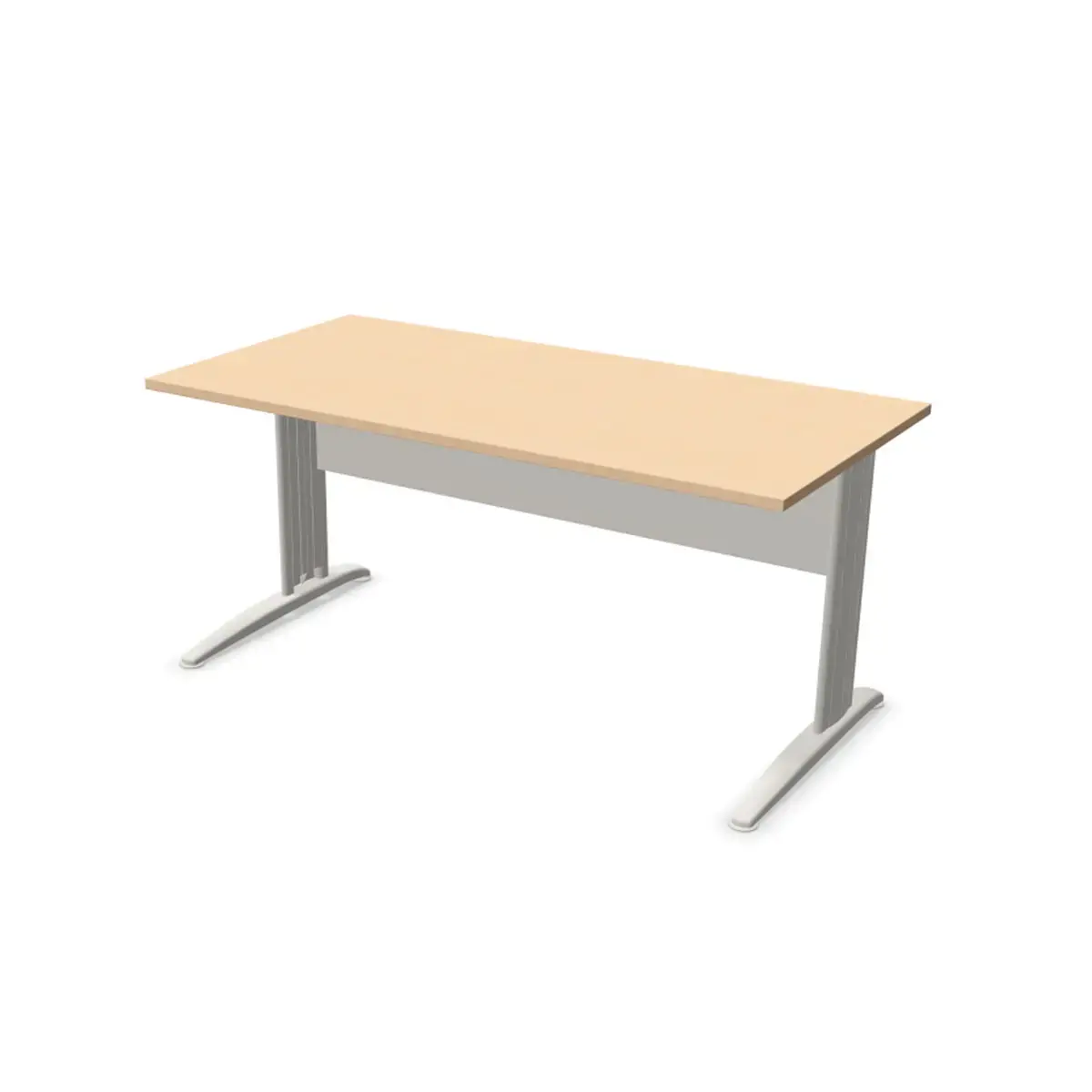 Bureau Buenos Aires - 160 x 80 cm - Hêtre et pieds aluminium - Fiducial photo du produit