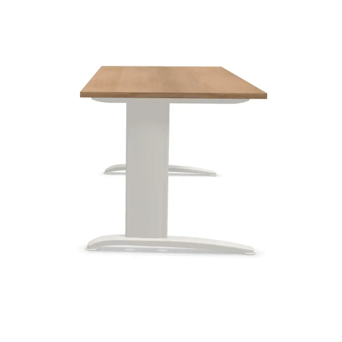 Bureau Buenos Aires - Plateau noyer et pieds alu - 160 x 80 cm - Fiducial photo du produit