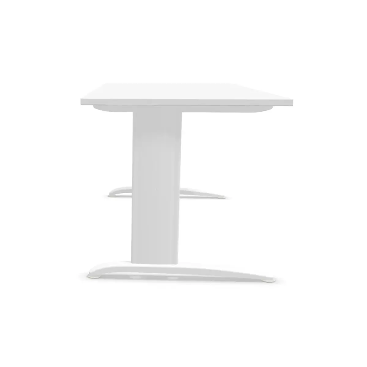 Bureau BUENOS AIRES - blanc et pieds blancs 180x80 cm photo du produit