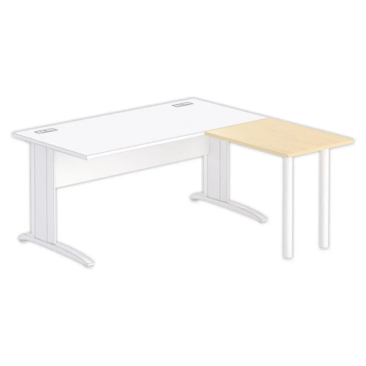 Retour BUDAPEST et BUENOS AIRES 80 x 60 plateau hêtre - pieds blancs photo du produit