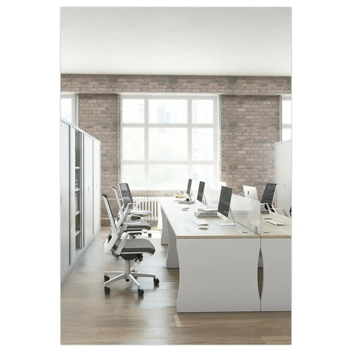 Bureau BUDAPEST 120 x 80 blanc photo du produit