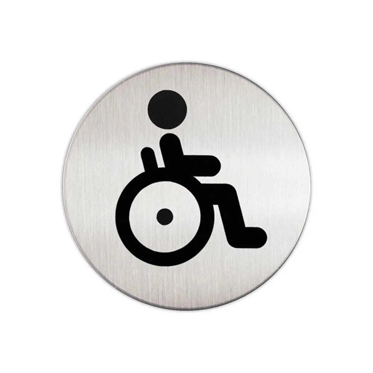 Plaque de porte ronde - Pictogramme PMR - DURABLE photo du produit