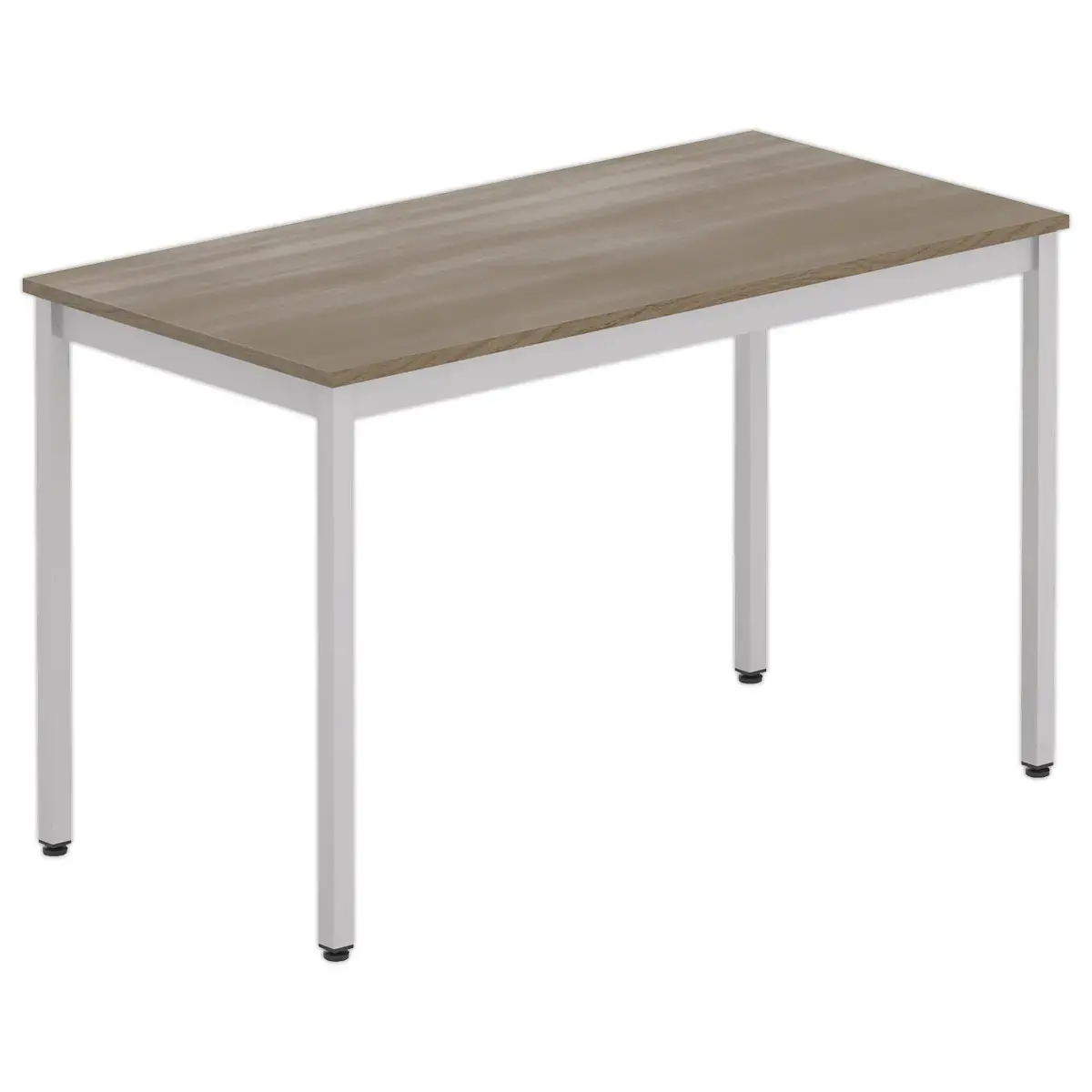 Table polyvalente rectangulaire 120 x 60 noyer / aluminium photo du produit