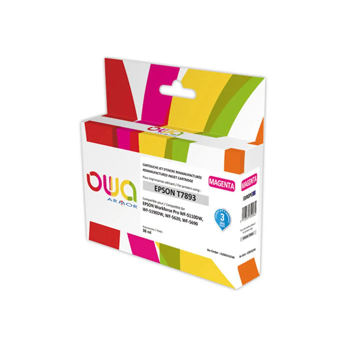 Cartouche &eacute;q. EPSON T789 - Haute capacit&eacute; - Magenta - OWA photo du produit