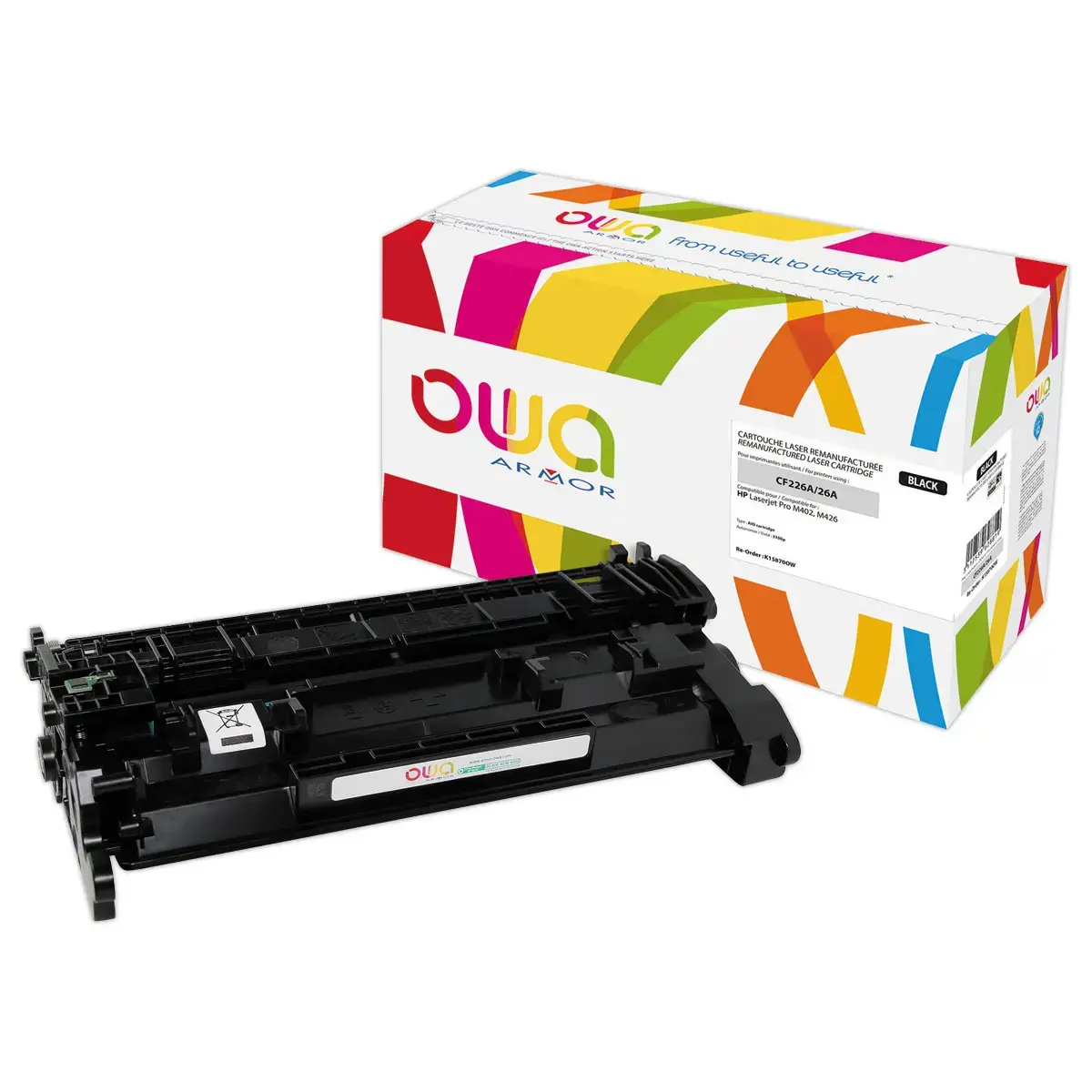 Toner éq. HP CF226A - Noir - OWA photo du produit