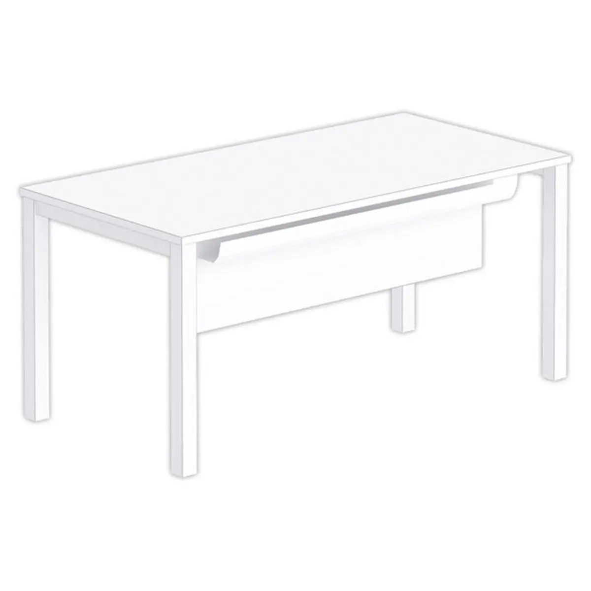 Goulotte L 160 blanc photo du produit