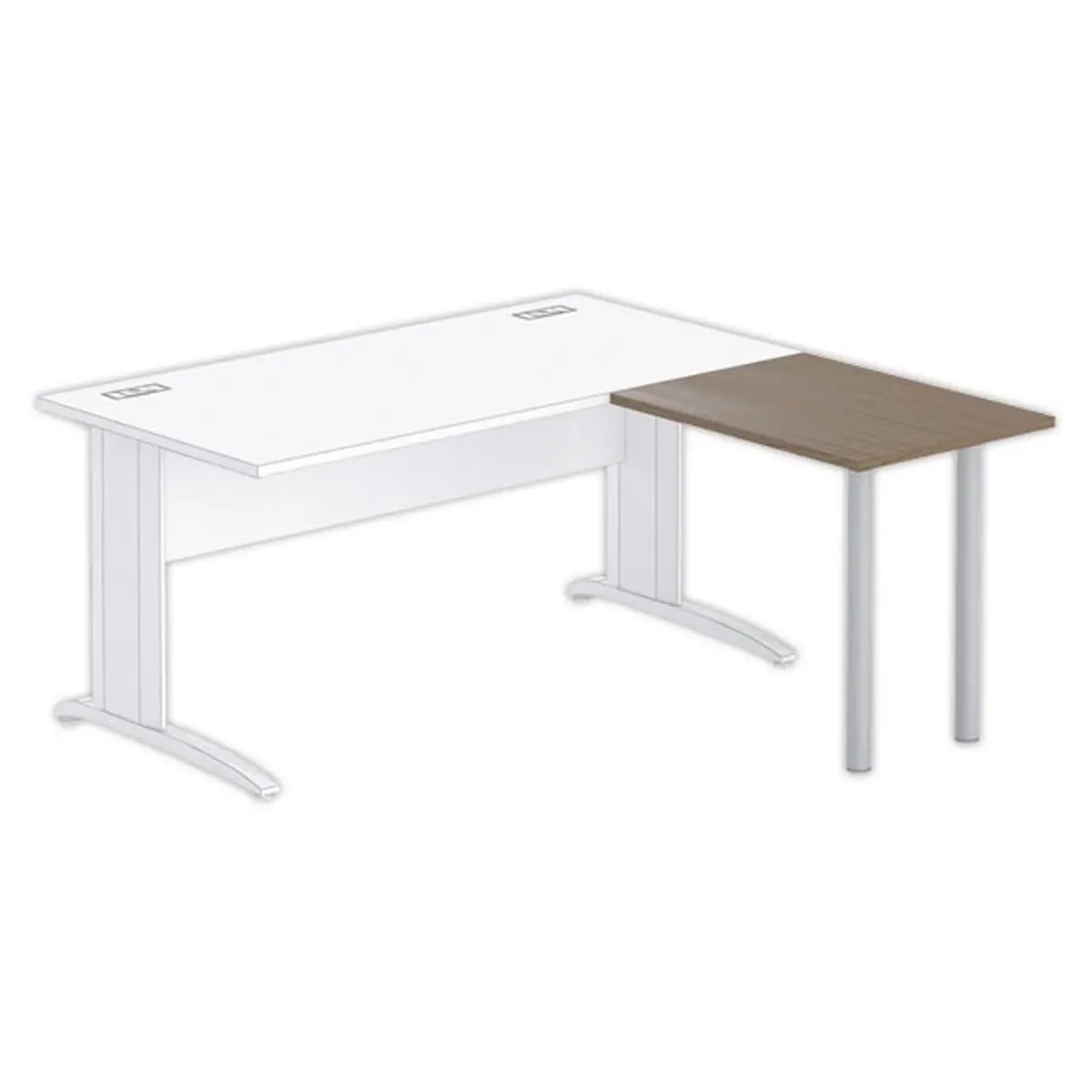 Retour BUENOS AIRES ET BUDAPEST 80 x 60 noyer - pieds alu photo du produit