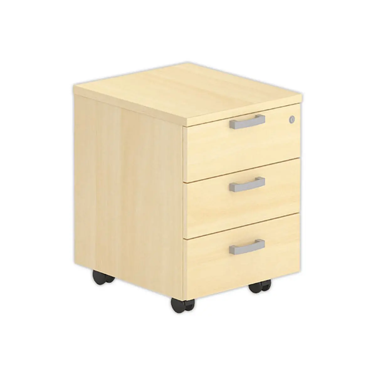 Caisson mobile 3 tiroirs - H&ecirc;tre photo du produit