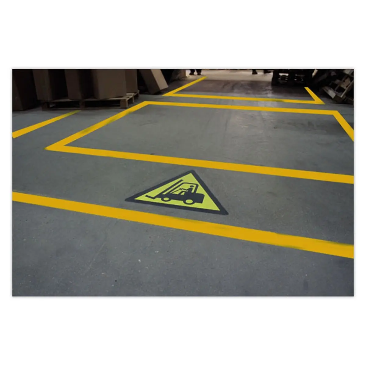 Adhésif sol anti-dérapant danger chariots photo du produit