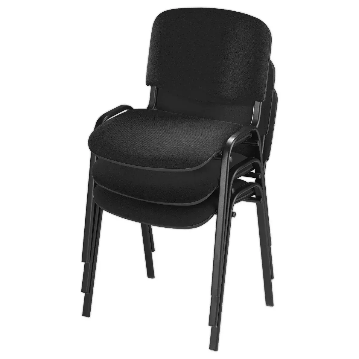 Chaise d'accueil visiteur Iso - Noir photo du produit