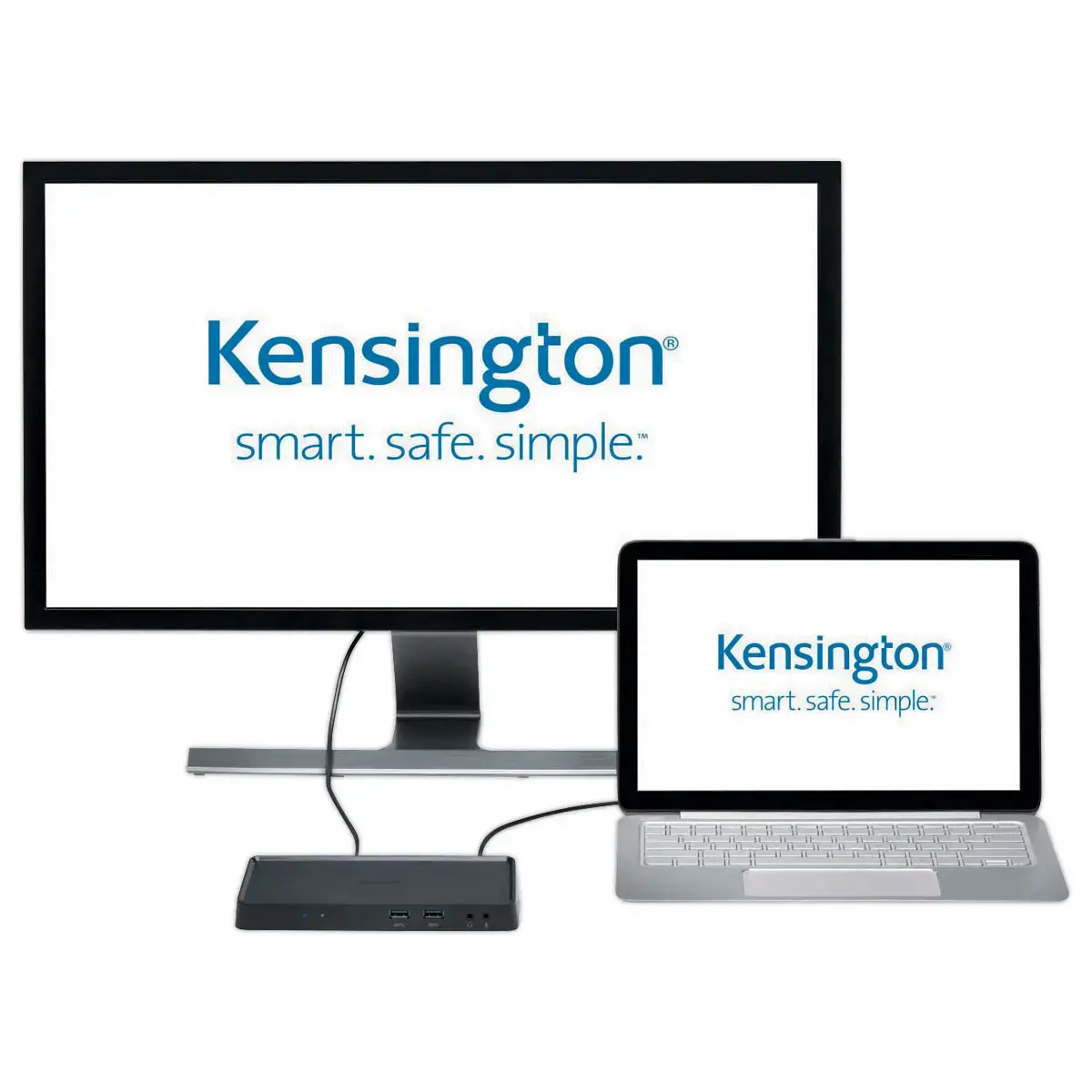 Station d'accueil avec des connectiques HDMI, DVI, VGA et USB 3.0 photo du produit