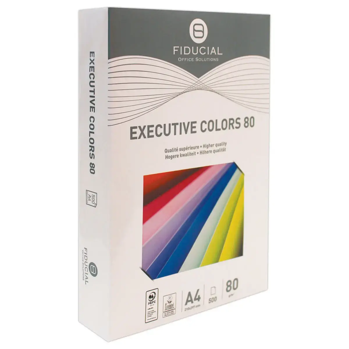 Ramette de 500 feuilles papier couleurs vives A4 Executive Colors - Jaune - Fiducial photo du produit