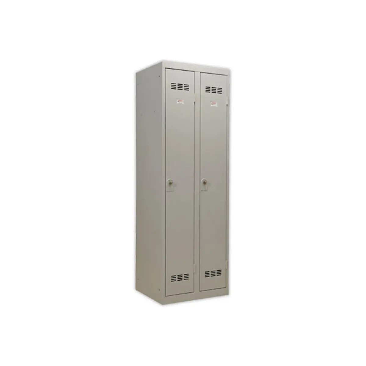 Vestiaire industrie propre 2 colonnes H.180 x L.60 cm Gris. photo du produit