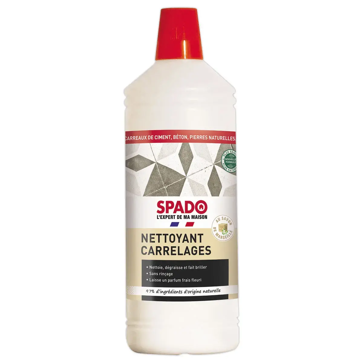 Nettoyant au savon de Marseille - 1 L - Spado photo du produit