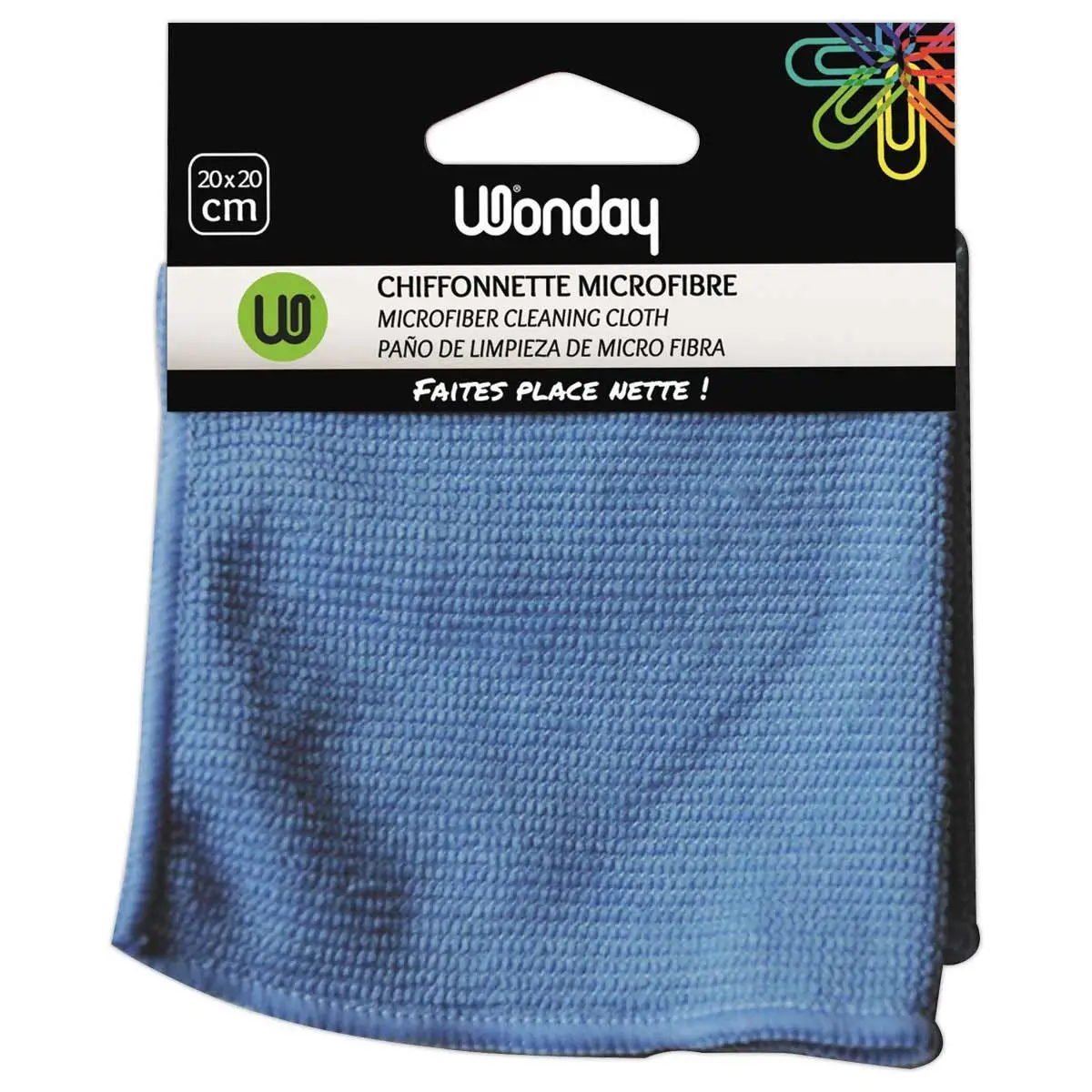 Chiffon microfibres bleu clair photo du produit