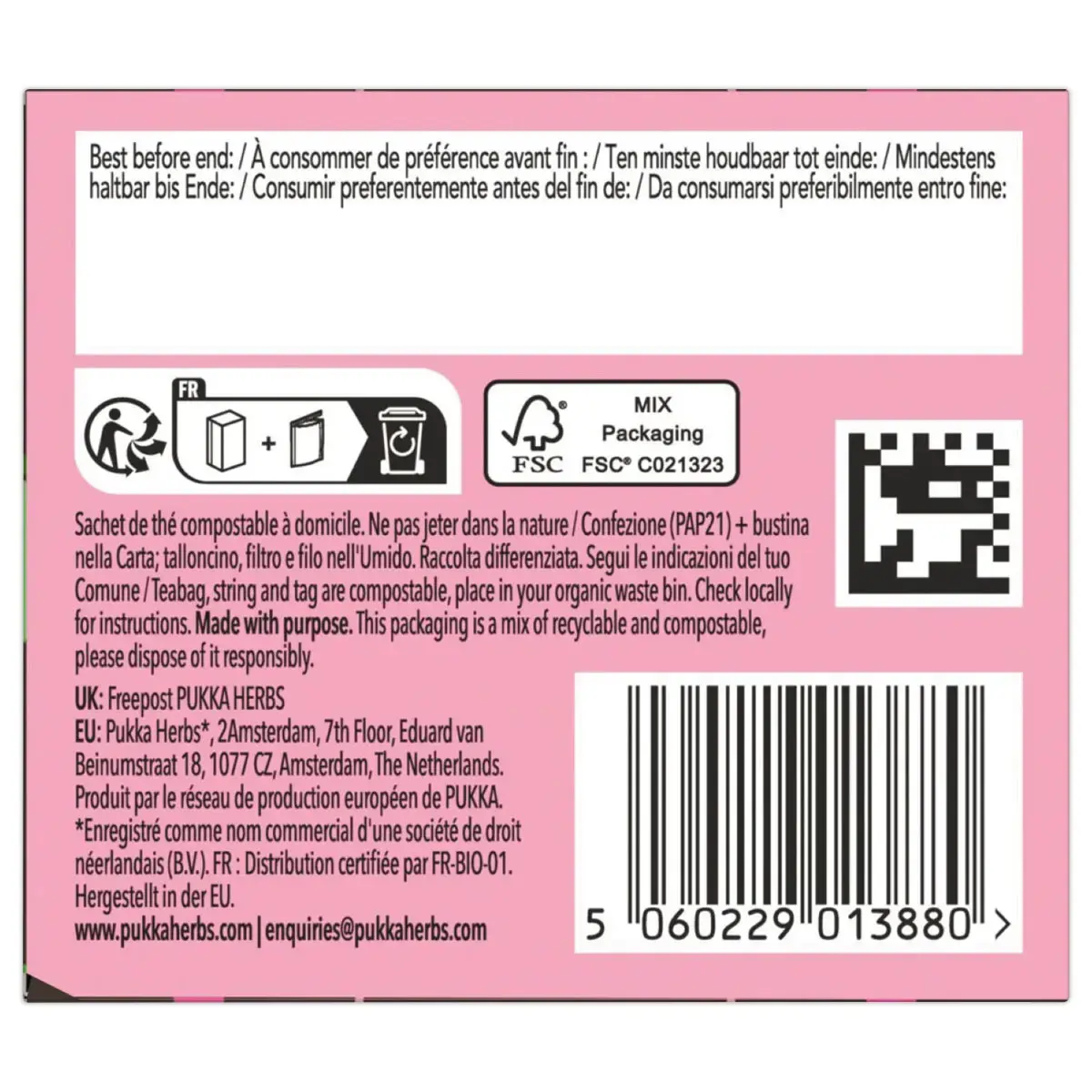 Pukka Infusion Menthe Poivr&eacute;e et R&eacute;glisse 20 sachets photo du produit