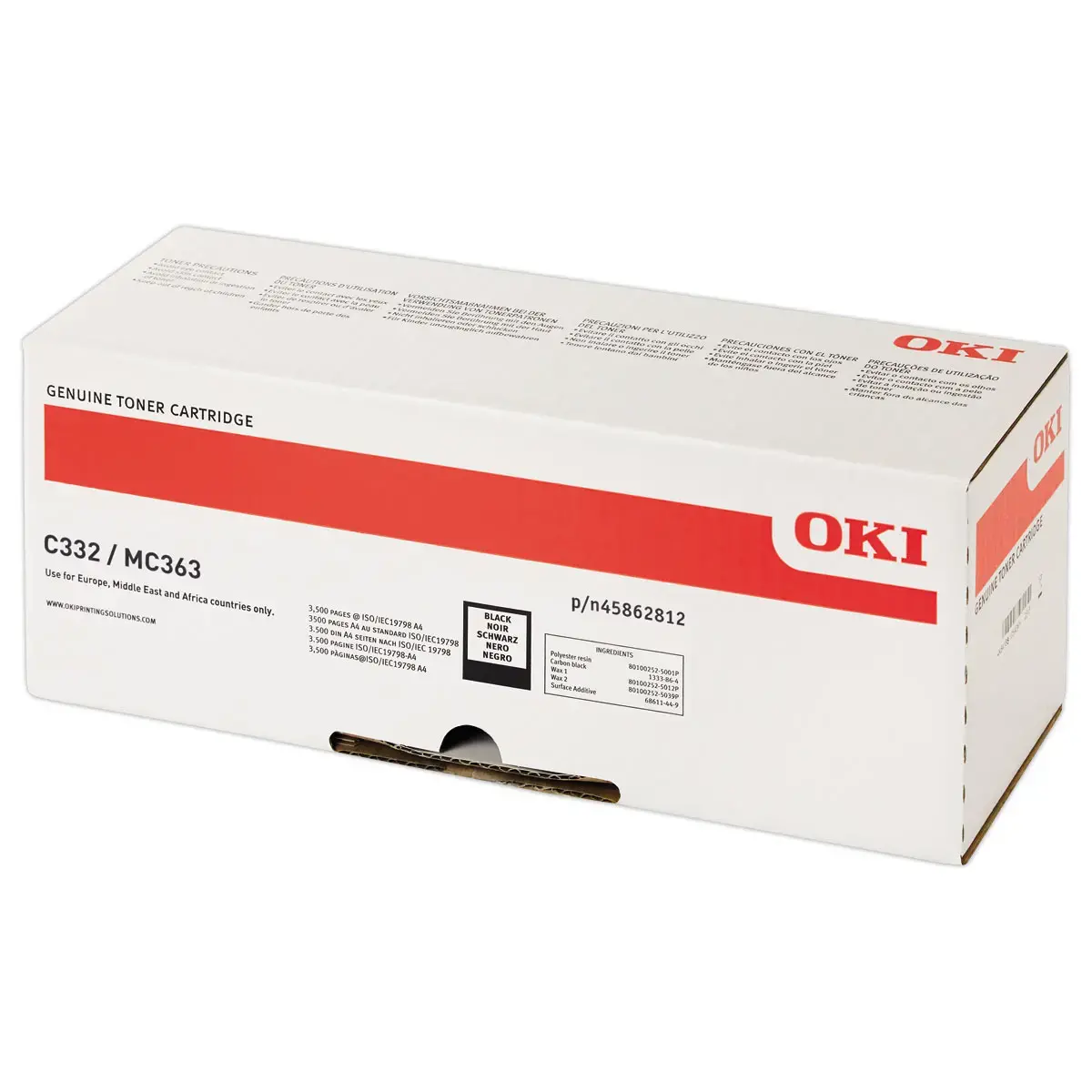 Toner OKI 46508712 noir photo du produit