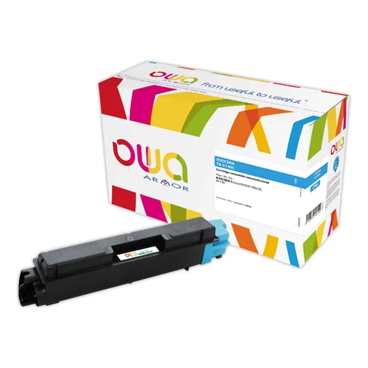 Toner éq. KYOCERA TK-5140 C - Cyan - OWA photo du produit